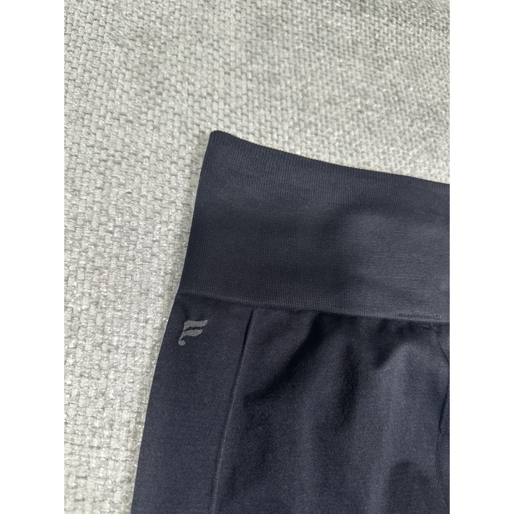 Fabletics Leggings Women XS Black‎ Sync Seamless High Waisted 7/8 Mesh Panel - Picture 10 of 11